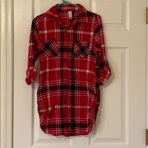Small red flannel, NWT